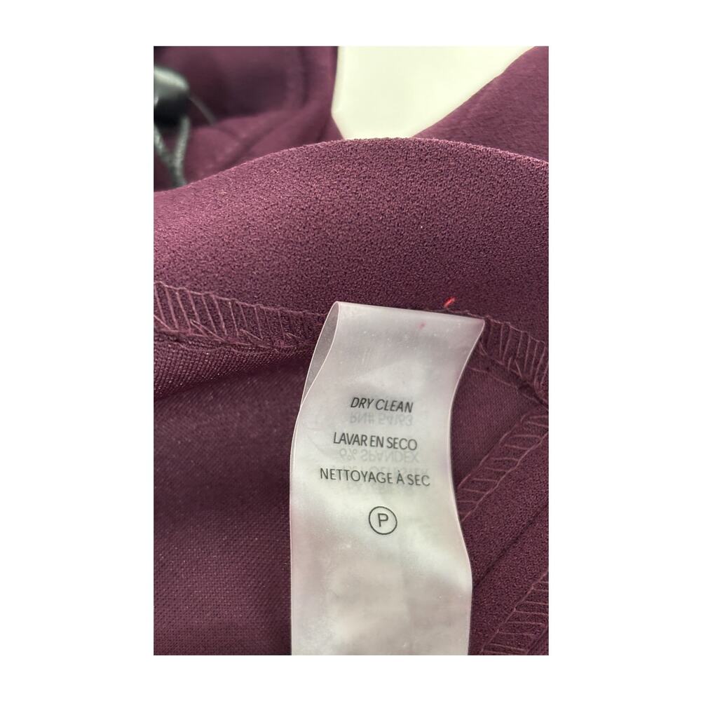 Calvin Klein Bow Neck Sheath Dress Womens Size 8 Petite New Aubergine Sleeveless - Picture 12 of 12